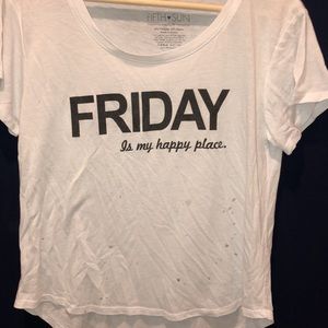 Friday is my happy place T-shirt